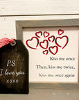 rustic tag in black, p.s. i love you