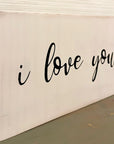 i love you
