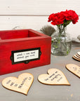 rustic brick-mold inspired wood box | what i love most about you