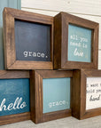 small framed signs