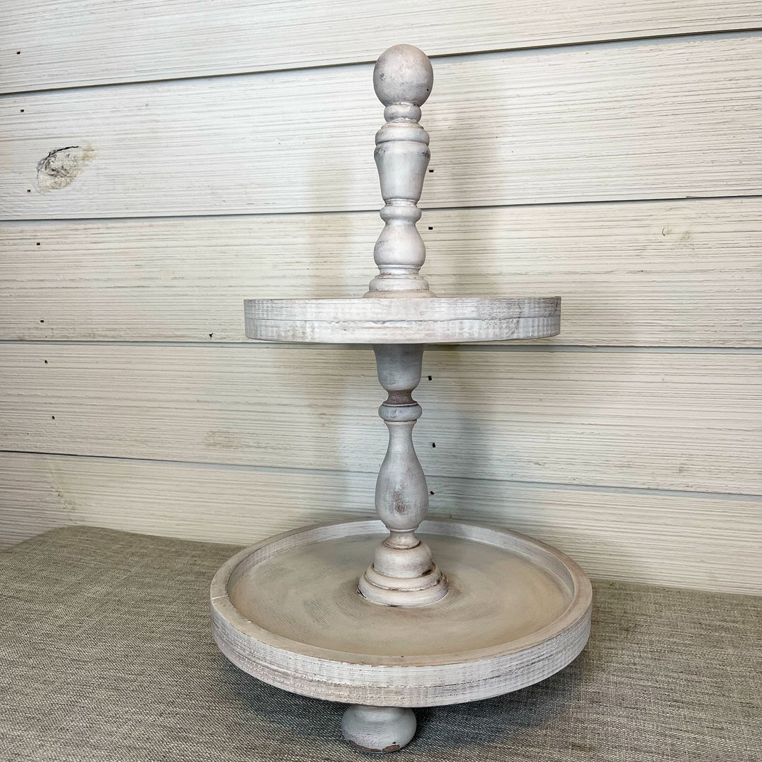 rustic tiered tray