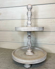 rustic tiered tray