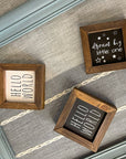 small framed children's signs