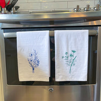dish towel: flowers