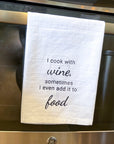dish towel: assorted food and love sayings