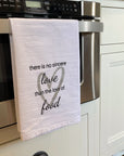 dish towel: assorted food and love sayings