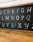 the alphabet