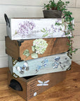 rustic brick-mold inspired wood box
