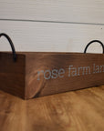 rustic brick-mold inspired wood box
