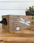 rustic brick-mold inspired wood box