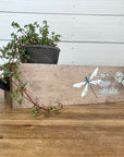 rustic brick-mold inspired wood box