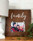 photo insert wood sign: family | i love you | this is us