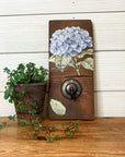 rustic decorative single hook board